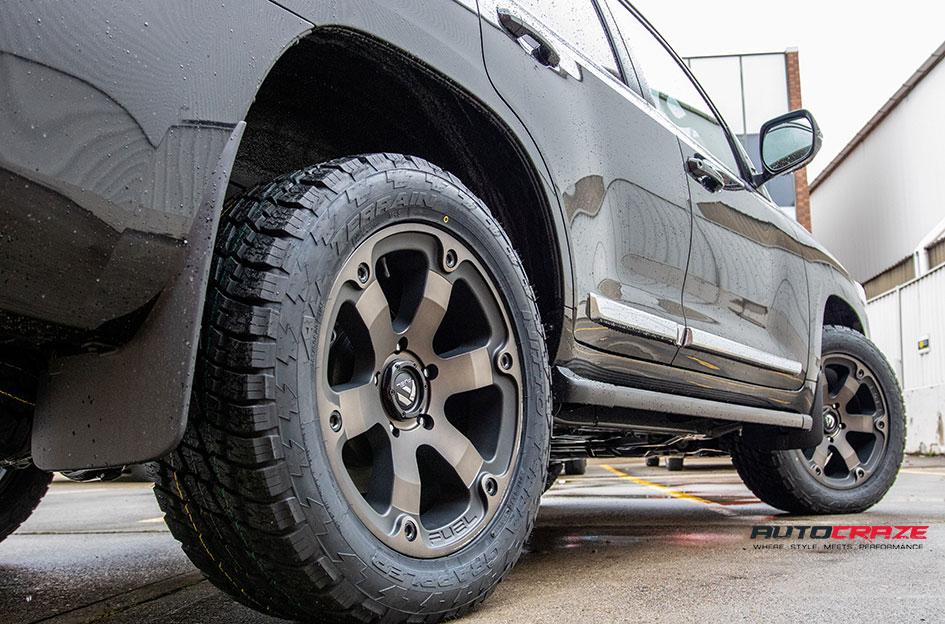 TOYOTA LANDCRUSIER BEAST BLACK   MACHINED WITH DARK TINT
